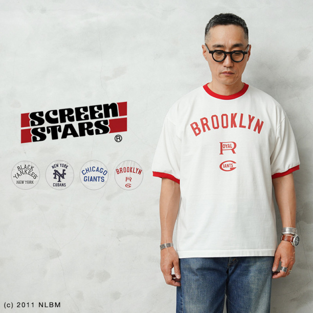 ★リニューアル割引★【即日出荷対応】SCREEN STARS スクリーンスターズ 2522-SSTR/NG ニグロリーグ リンガーTシャツ【キャンペーン対象外】【T】