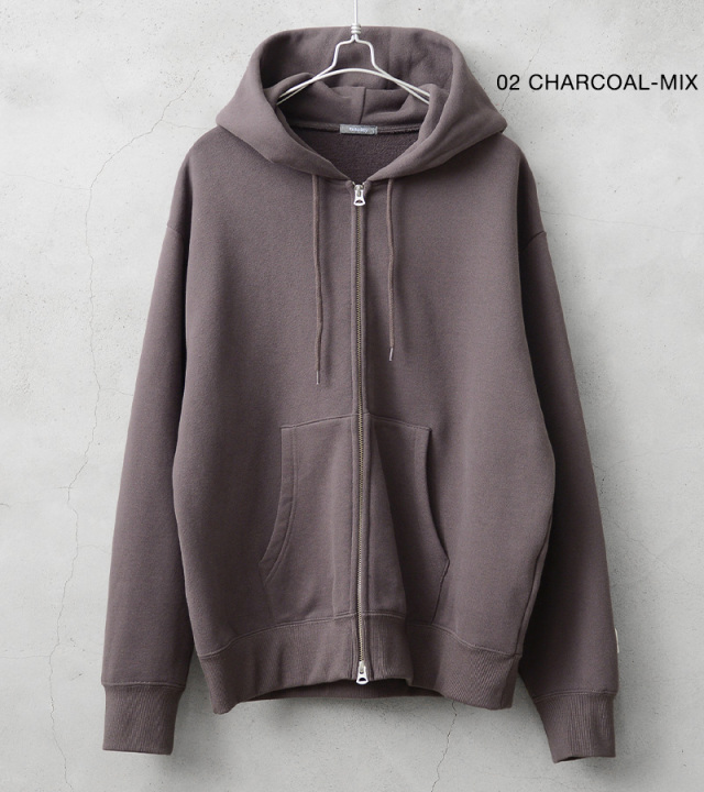 FIDELITY フィデリティ C-25775013 USA COTTON 1pt PATCH SWEAT ZIP