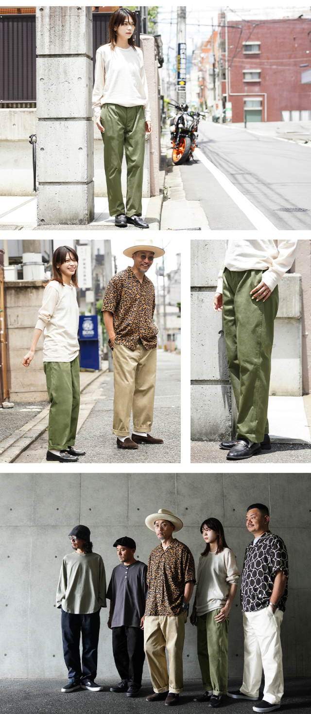 WAIPER.inc フランス軍 M-52 テーパードチノトラウザー　サイズ22 WAIPER.inc フランス軍 1950～60年代 M-52 ヴィンテージ