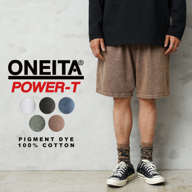 【即日出荷対応】ONEITA オニータ 2622-015ON POWER-T CHEMICAL WASH ショートパンツ【キャンペーン対象外】【T】