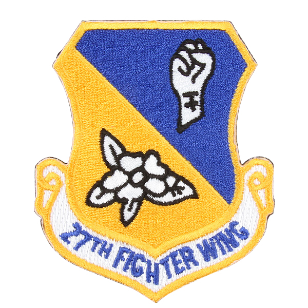 【ネコポス便対応】実物 新品 米軍27TH FIGHTER WING パッチ 米軍放出品 ワッペン【キャンペーン対象外】【T】ミリタリー