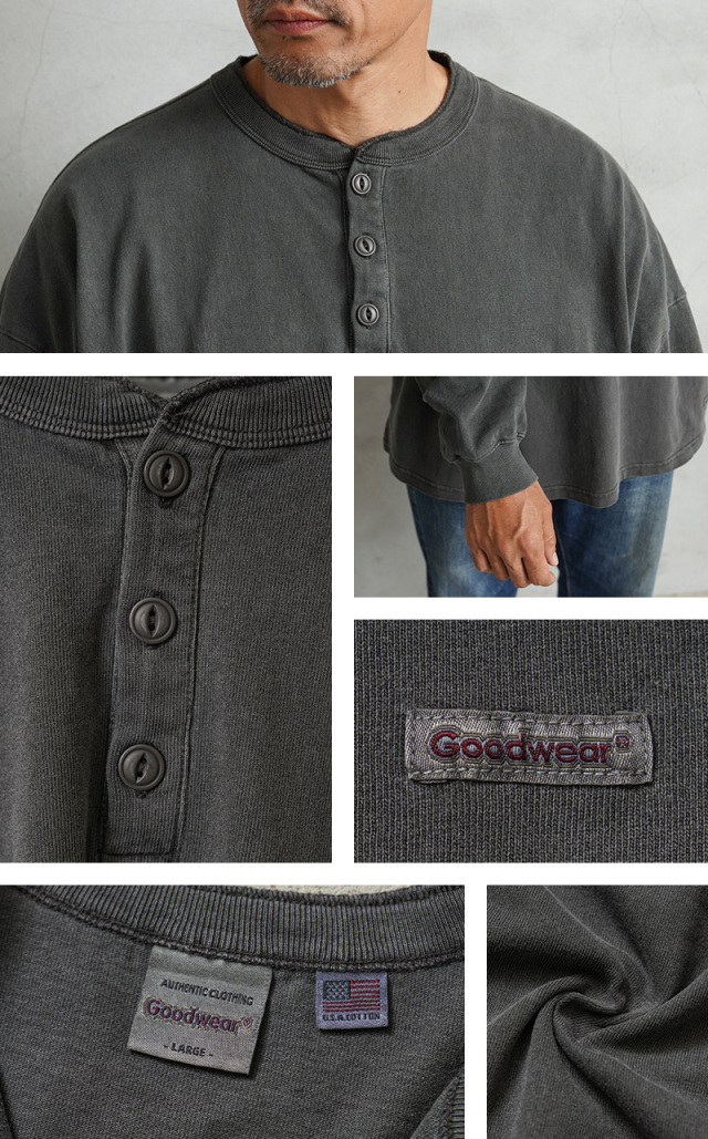 Goodwear グッドウェア 2W7-64205 USAコットン L/S ガーメント