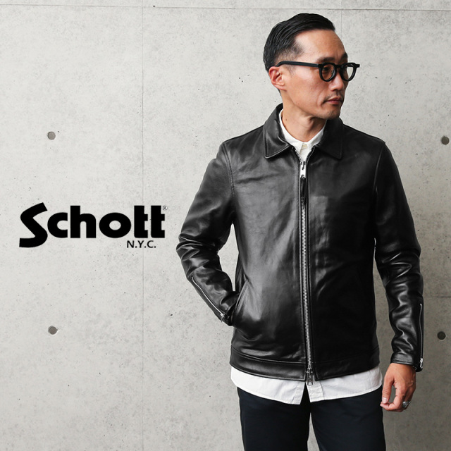 Schott ショット 3101054 シングル ブレスト ライダースジャケット【キャンペーン対象外】【T】