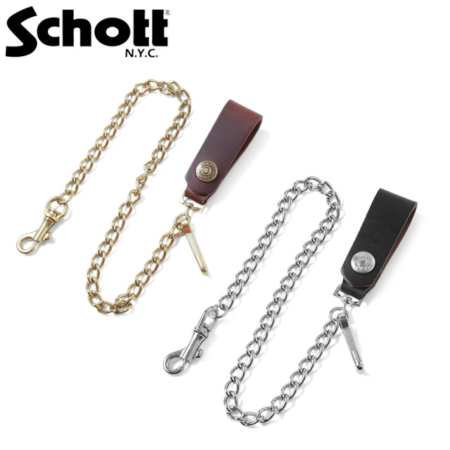 【8月25日前後で発送予定】Schott ショット 3119037 ウォレットチェーン【キャンペーン対象外】【T】