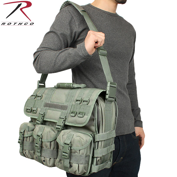 ★カートで割引対象品★ROTHCO ロスコ M.O.L.L.E. TACTICAL　LAPTOP/BRIEFCASE FOLIAGE GREEN【T】