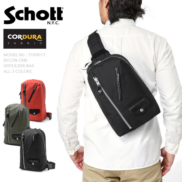 Schott ショット 3169017 NYLON ワンショルダーバッグ 【キャンペーン対象外】【T】