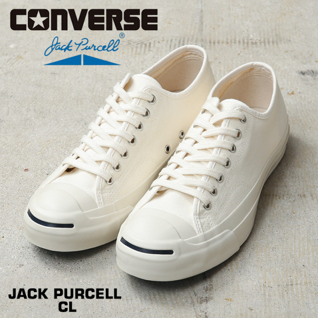 【即日出荷対応】CONVERSE コンバース 33301510 JACK PURCELL CL ジャックパーセル CL キャンバス スニーカー WHITE【キャンペーン対象外】【T】