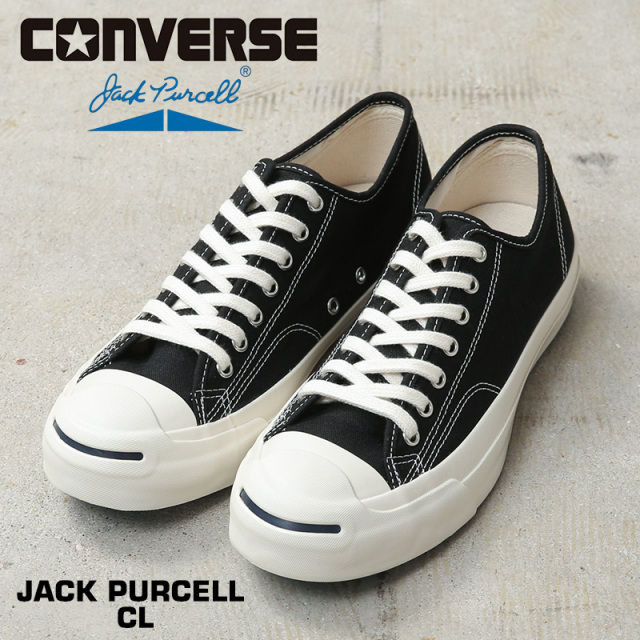 【即日出荷対応】CONVERSE コンバース 33301511 JACK PURCELL CL ジャックパーセル CL キャンバス スニーカー BLACK【キャンペーン対象外】【T】