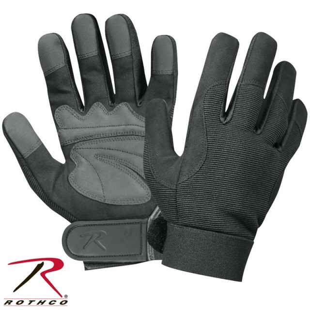 ★カートで割引対象品★ROTHCO ロスコ  Mechanics グローブ BLACK 【3468】【T】