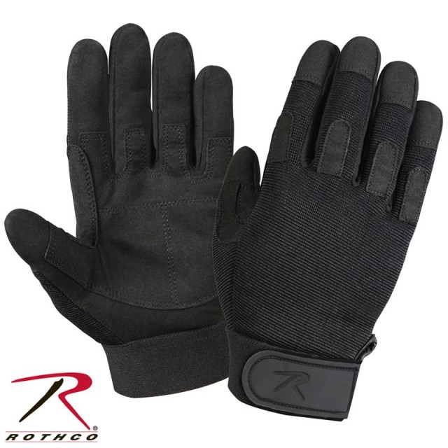 ★カートで割引対象品★ROTHCO ロスコ  ライトウェイト All Purpose Duty グローブ Black 【3469】【T】