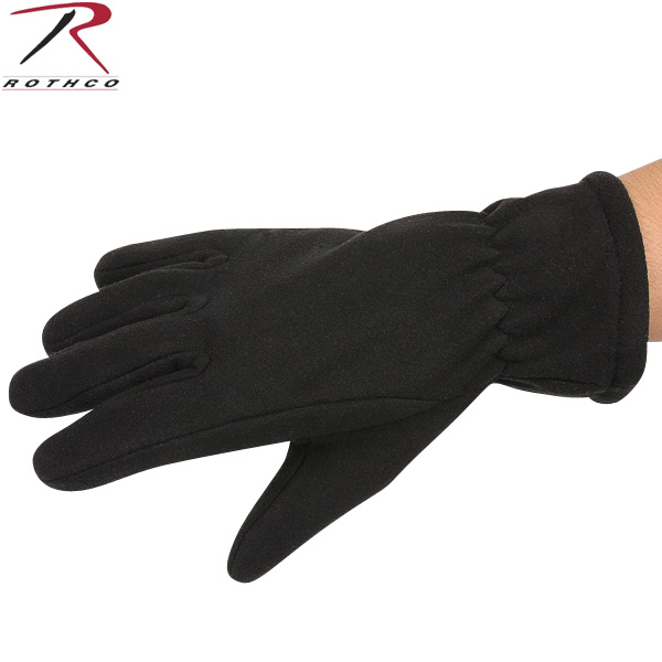 ★カートで割引対象品★ROTHCO ロスコ MICRO フリース ALL WEATHERグローブ BLACK【3470】【T】