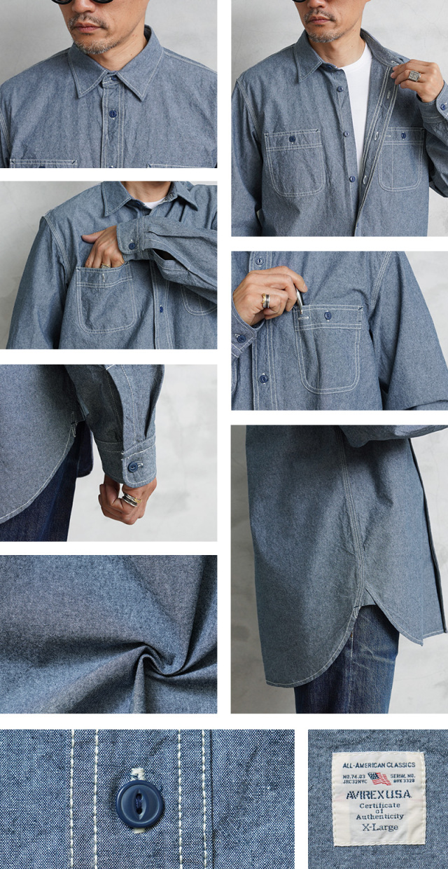 AVIREX アビレックス デイリーウェア 7833920003 L/S ベーシック