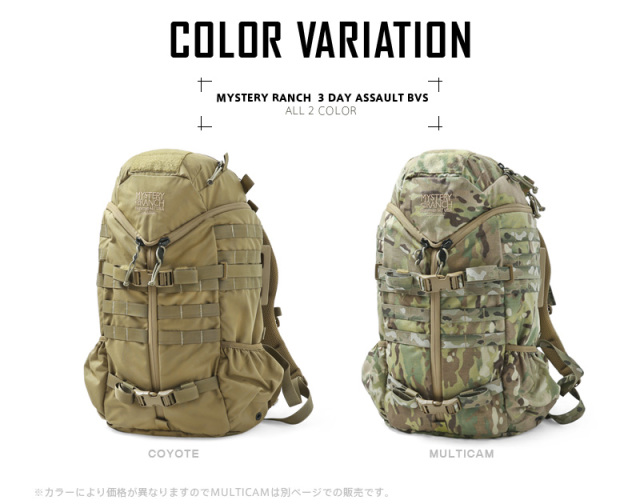 MYSTERY RANCH ミステリーランチ 3DAY ASSAULT BVS スリーデイ 