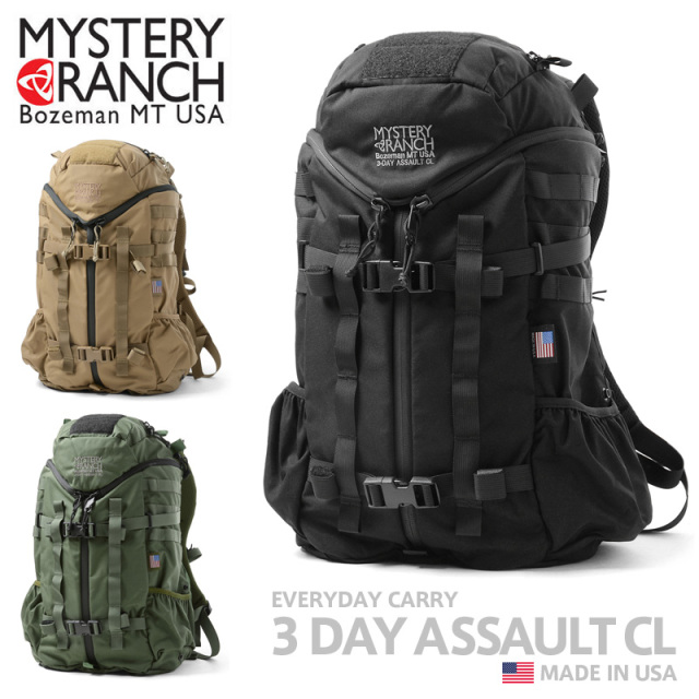 【即日出荷対応】MYSTERY RANCH ミステリーランチ 3 DAY ASSAULT CL 3デイアサルト クラシック バックパック MADE IN USA ミリタリーリュック【キャンペーン対象外】【T】