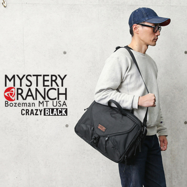 ★カートで割引対象品★【即日出荷対応】MYSTERY RANCH ミステリーランチ 3WAY ショルダーバッグ CRAZY BLACK COLLECTION【Sx】【T】