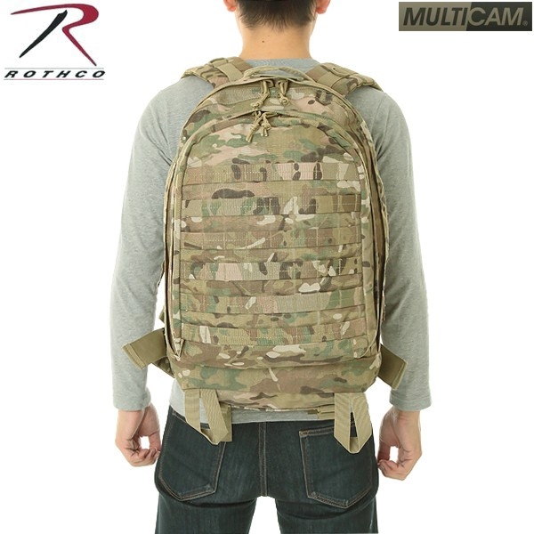 ★カートで割引対象品★ROTHCO ロスコ G.I. PLUS MOLLE 3DAY ASSAULT リュック　MULTICAM【T】