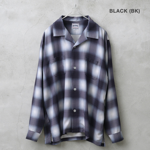 HOUSTON ヒューストンOMBRE CHECK L/SSHIRT HOUSTON ヒューストンOMBRE CHECK L/SSHIRT