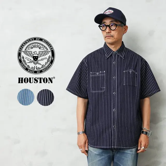 HOUSTON ヒューストン 41350 WABASH 40s WORK SHIRT ウォバッシュ ワークシャツ【R】