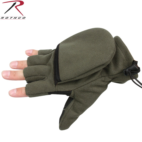 ★カートで割引対象品★ROTHCO ロスコ フリース SNIPER FINGERLESS グローブ OLIVE DRAB【4396】【T】