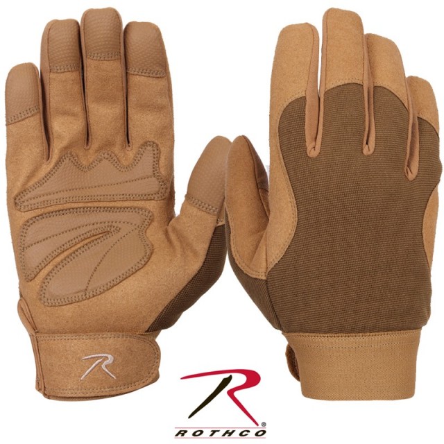 ★カートで割引対象品★ROTHCO ロスコ  Mechanics グローブ Coyote Brown【4435】【T】