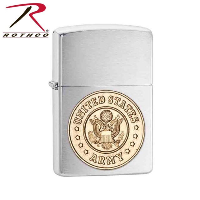 ★カートで割引対象品★ROTHCO ロスコ Zippo ミリタリー ロゴライター 【4848-ARMY】【T】