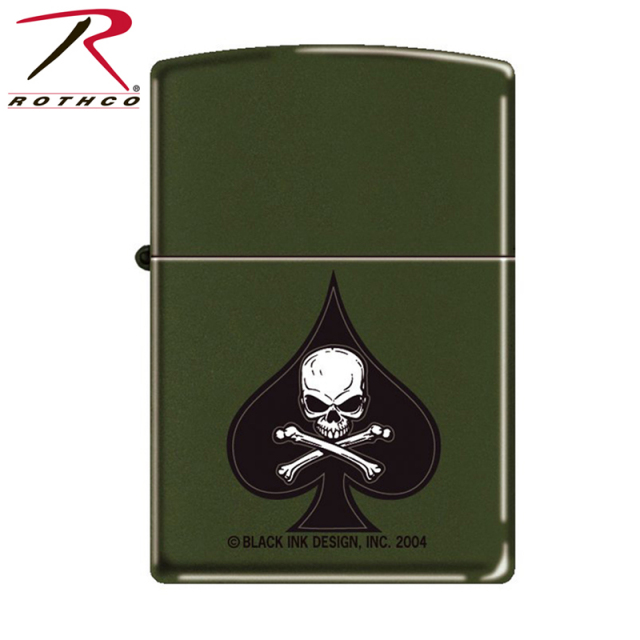 ★カートで割引対象品★ROTHCO ロスコ ミリタリー zippo DEATH SPADE【4876】【T】