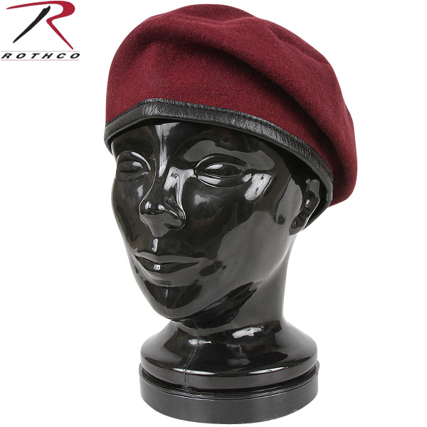 ★カートで割引対象品★ROTHCO ロスコ INSPECTION READY WOOL ベレー帽　マルーン【4929】【T】