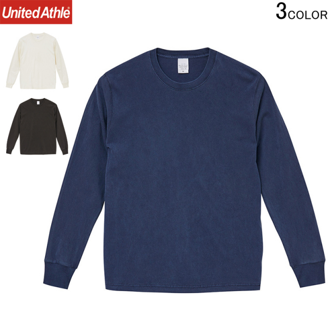 ★カートで割引対象品★【メーカー取次】 United Athle ユナイテッドアスレ 5.6オンス ピグメントダイ ロングスリーブ Ｔシャツ [5021]【T】