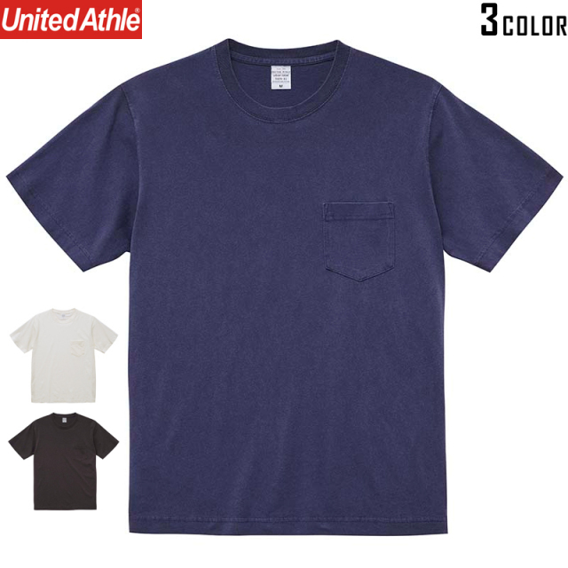★カートで割引対象品★【メーカー取次】 United Athle ユナイテッドアスレ 5.6オンス ピグメントダイ Tシャツ（ポケット付）[5029]【T】