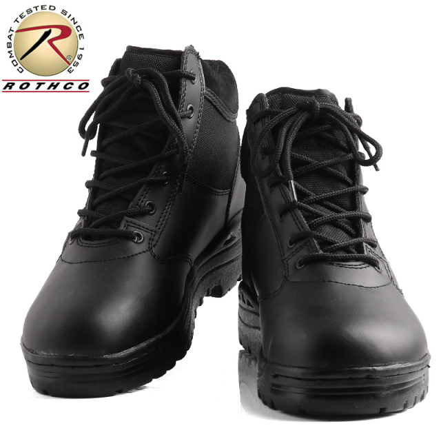 ★カートで割引対象品★ROTHCO ロスコ FORCED ENTRY BLACK 6 タクティカルブーツ【5054】【T】