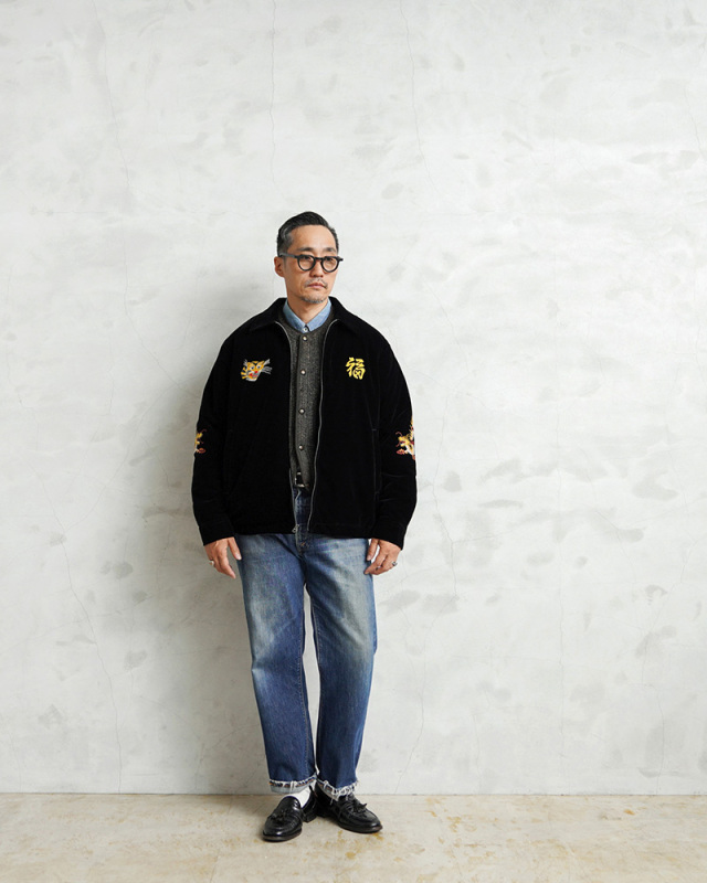 HOUSTON ヒューストン 51382 VELVETEEN VIETNAM JACKET (MAP) 別珍 