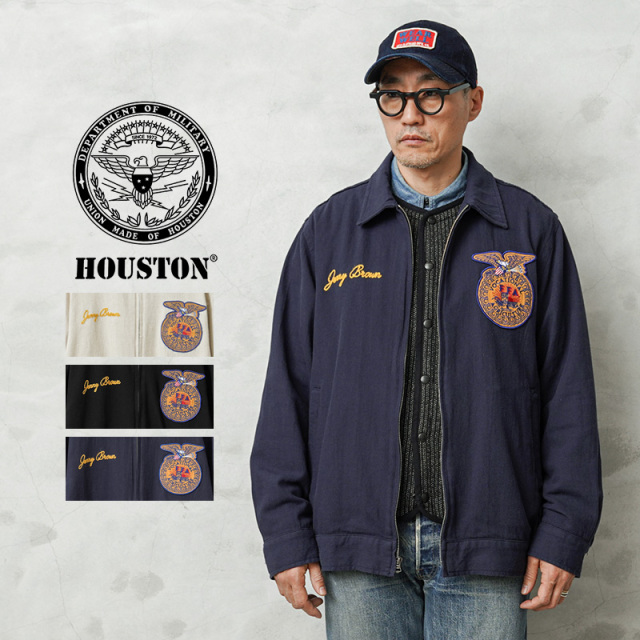 【8月25日前後で発送予定】★カートで割引対象品★HOUSTON ヒューストン 51478 コットン リネン ジャケット FFA【R】