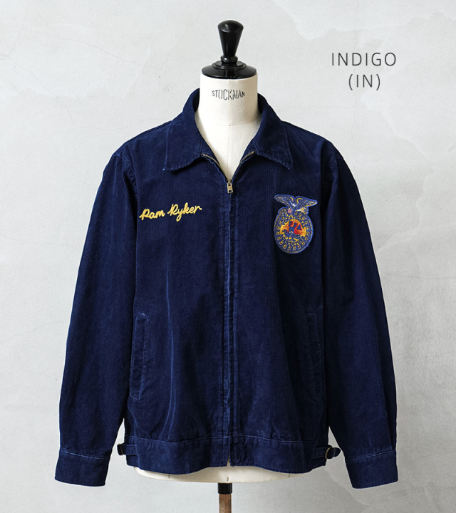 HOUSTON ヒューストン 51597 インディゴ コーデュロイ ジャケット FFA