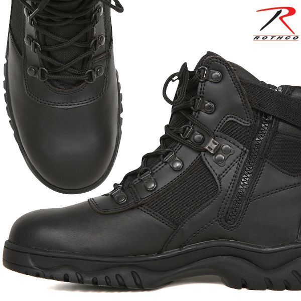 ★カートで割引対象品★ROTHCO ロスコ 5190 WATERPROOF TACTICAL SIDE ZIPPERブーツ【T】