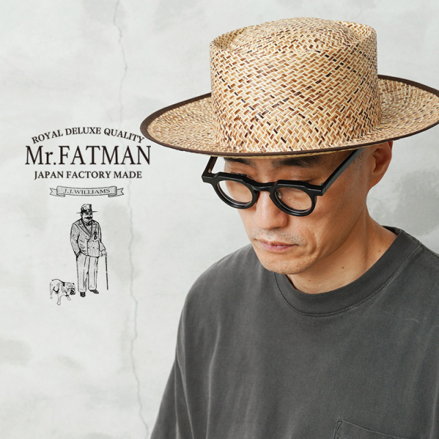 【即日出荷対応】Mr.FATMAN ミスターファットマン 5251512 MERROW NATURAL FIBER ポークパイハット J.J. WILLIAMS 日本製【キャンペーン対象外】【T】
