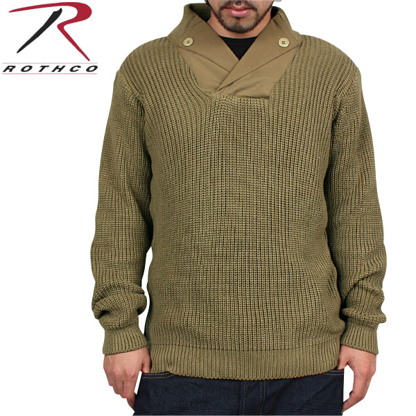 ★カートで割引対象品★ROTHCO ロスコ 米軍WWIIメカニックセーター カーキ【5349】【T】
