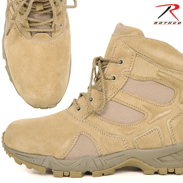 ★カートで割引対象品★ROTHCO ロスコ 5368 DESERT TAN 6 DEPLOYMENTブーツ【T】