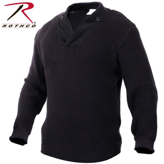 ★カートで割引対象品★ROTHCO ロスコ 米軍WWIIメカニック セーター ブラック【55349】【T】