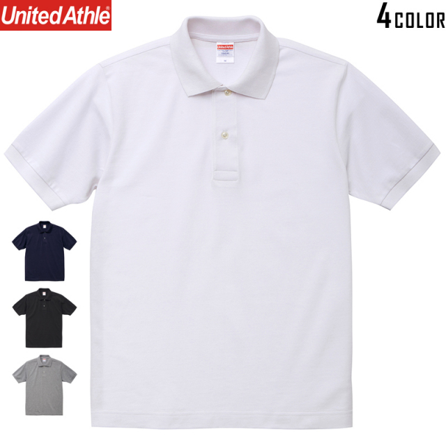 ★カートで割引対象品★【メーカー取次】 United Athle ユナイテッドアスレ 6.0オンス ヘヴィーウェイト コットン ポロシャツ [5543]【T】
