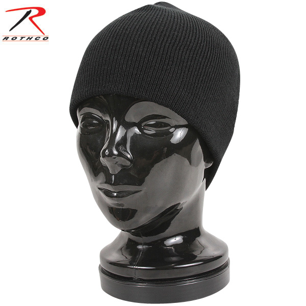 ★カートで割引対象品★ROTHCO ロスコ DELUXE ACRYLIC SKULLウォッチキャップ BLACK【5566】【T】