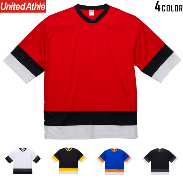 ★カートで割引対象品★【メーカー取次】 United Athle ユナイテッドアスレ 4.1オンス ドライ ホッケー Tシャツ[5935]【T】
