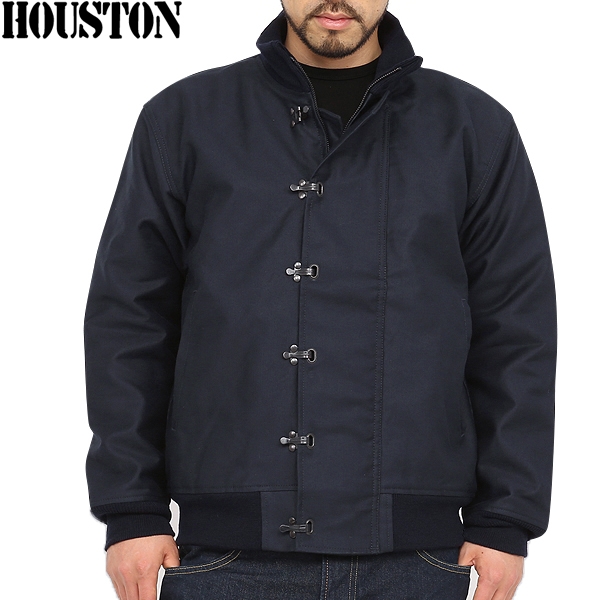 ★カートで割引対象品★HOUSTON ヒューストン U.S.NAVY N-10デッキジャケット NAVY【5N-10FMOD】 ミリタリージャケット N10【R】