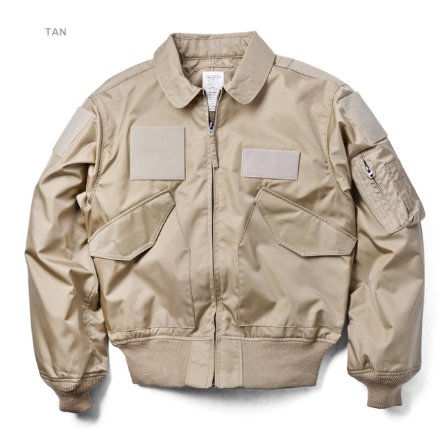 WAIPER別注 HOUSTON ヒューストン 米軍 CWU-36/P フライトジャケット ベルクロ付き 5CW36P ミリタリージャケット【T】【キャンペーン対象外】