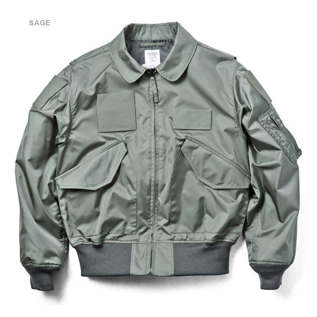WAIPER別注 HOUSTON ヒューストン 米軍 CWU-36/P フライトジャケット ベルクロ付き 5CW36P ミリタリージャケット【T】【キャンペーン対象外】
