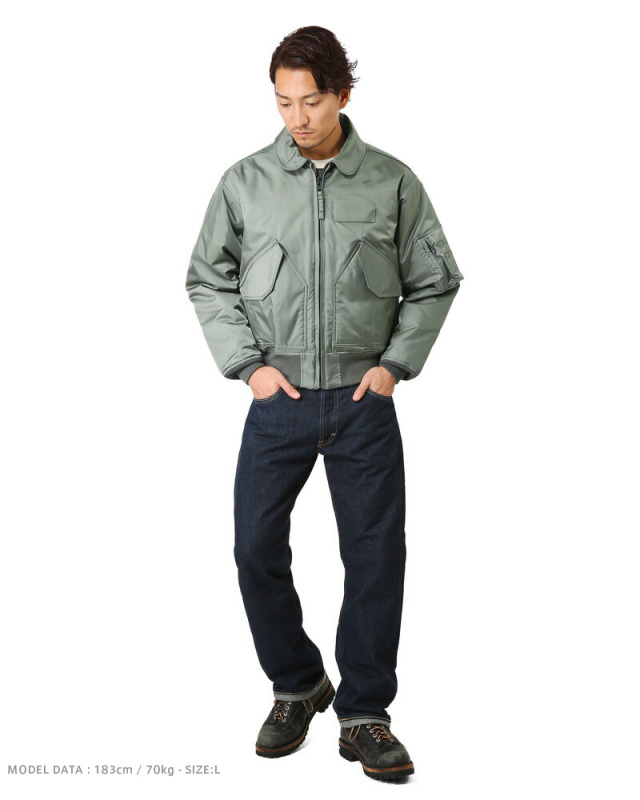 HOUSTON ヒューストン 米軍 CWU-45/P フライトジャケット 5CW45P 
