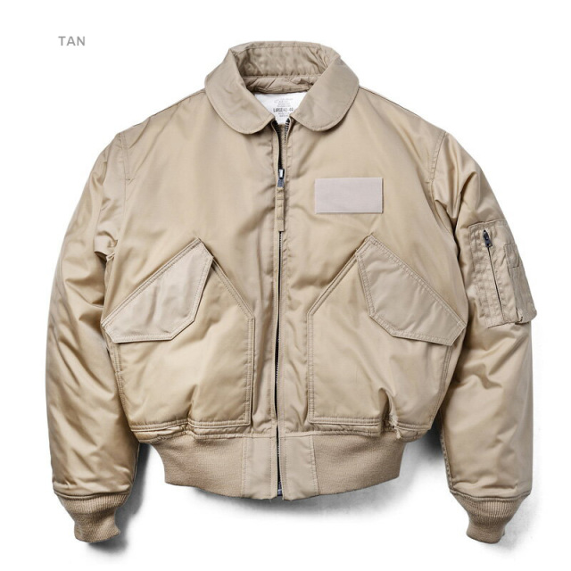 CWU-45P フライトジャケット L/TAN色 HOUSTON ヒューストン HOUSTON ヒューストン 米軍 CWU-45/P フライトジャケット 5CW45P