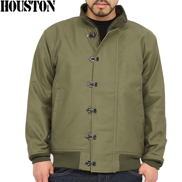 【8月25日前後で発送予定】☆大幅割引中☆HOUSTON ヒューストン 5N-10FMOD U.S.NAVY N-10デッキジャケット ミリタリージャケット【R】