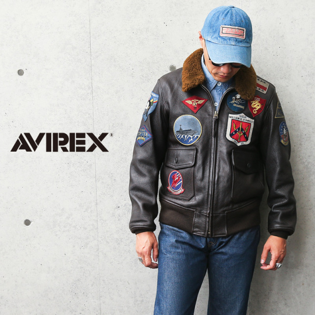 AVIREX アビレックス 6101063 ゴートスキンレザー G-1 フライトジャケット TOP GUN【7830950009】【7834950011】【キャンペーン対象外】 ミリタリー【T】