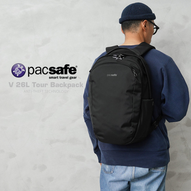 ★カートで割引対象品★pacsafe パックセーフ 61125 V26 ツアー バックパック / ディパック【T】
