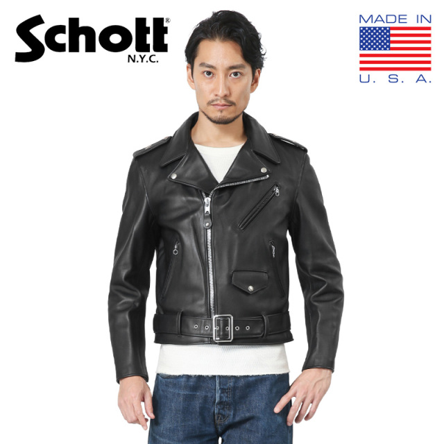 【8月25日前後で発送予定】★ポイント10倍★Schott ショット 7007 613US VINTAGE ONESTAR ライダースジャケット【キャンペーン対象外】 レザージャケット 革ジャン ワンスター【T】